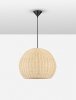 Lampa wisząca rattanowa okrągła boho rustykalna industrialna nad stół do salonu sypialni ściemnialna Luces Exclusivas